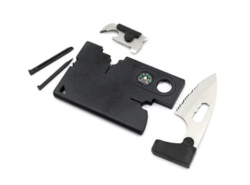 KARTA PRZETRWANIA PRZEŻYCIA SURVIVAL OTWIERACZ NÓŻ multitool kompas