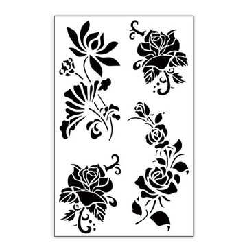 ТАТУ ЖЕНСКИЕ ТАТУ ЦВЕТЫ БАБОЧКИ ВОДОНЕПРОНИЦАЕМЫЙ ВРЕМЕННЫЙ РУКАВ 12 ЛИСТОВ