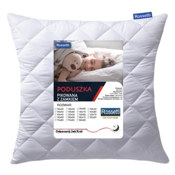 PODUSZKA JASIEK 45X45 PIKOWANA GRUBA ZAMEK