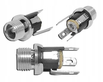 GNIAZDO ZASILAJĄCE DC 2.1/5.5mm przykręcane za 2 szt / 4394