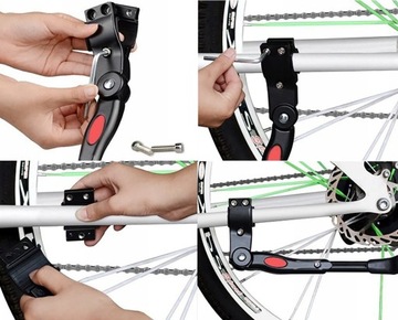 ПОДСТАВКА ДЛЯ ВЕЛОСИПЕДА, ЗАДНЯЯ БОКОВАЯ РЕГУЛИРУЕМАЯ НОГА