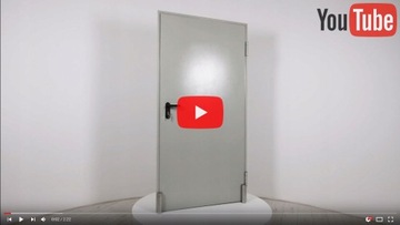 ПОЖАРНАЯ ЗАЩИТА Двери 120 см, EI30, EI60 Одностворчатые, огнестойкие, серые