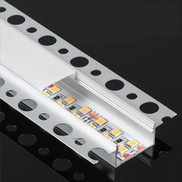 Встраиваемый алюминиевый светодиодный профиль для гипсокартона, ширина гипсокартона 2м.