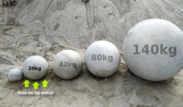 KULA, figura BETONOWA, dekoracja ogrodowa 20KG