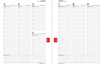 КАЛЕНД.А5 КНИГА. ГУМ.18 ЕЖЕМЕСЯЧНЫЙ 24/25 КРАСНЫЙ ТНС АНТРА, АНТРА, БС_0848