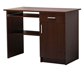 Biurko komputerowe 100 cm kasztan wenge 1-AB