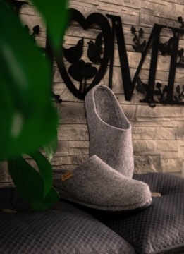 LIGPOLL Тапочки УНИСЕКС Шерстяные Шлепанцы Фетр 36-46