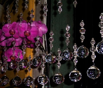 KRYSZTAŁKI na okno koraliki makarony 100cm W1 KULA