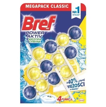 Bref Power Activ Cytryna Zawieszka do WC 3x50g