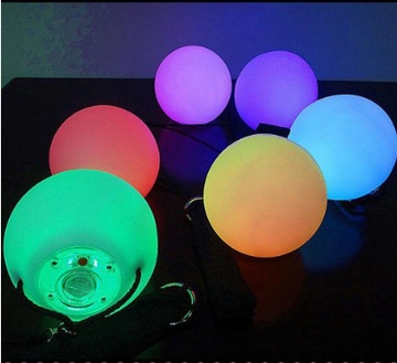 Разноцветный светящийся шар POI LED шар 2-я ступень