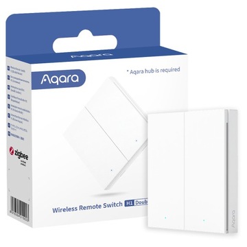 ВЫКЛЮЧАТЕЛЬ AQARA ВЫКЛЮЧАТЕЛЬ СВЕТА 2 КНОПКИ SMART HOMEKIT ZIGBEE EU