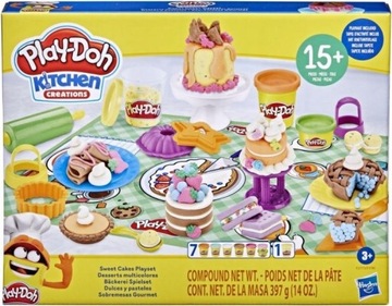 Ciastolina Play-Doh ZESTAW SŁODKICH CIASTEK 23 elementów