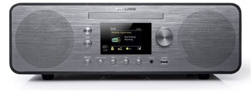 Muse Radio M-885 DBT USB port, FM radio, Grey, CD