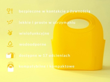 Корзина для покупок MINI Flexibag 4,5 л, желтая