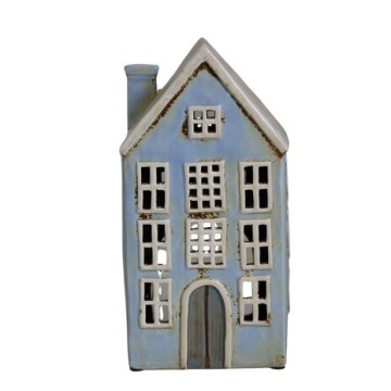 DOMEK DOM CERAMICZNY ŚWIECZNIK LAMPION KAMIENICZKA TEE LIGHT NA PREZENT