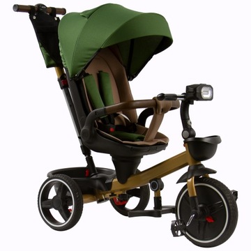 ВЕЛОСИПЕД KIDSEE RAPTOR TRIKE С МУЗЫКОЙ И СВЕТЛО-ЗОЛОТО-ЗЕЛЕНЫМ