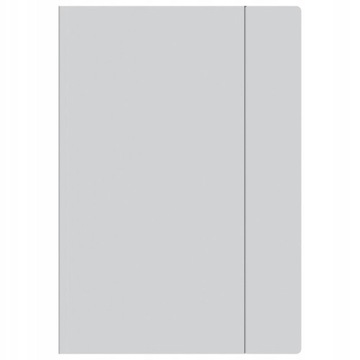 TECZKA A5 Z GUMKĄ PASTEL SZARY INTERDRUK