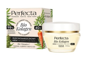 Krem Perfecta Bio Kolagen 40+ olej z konopi vege collagen