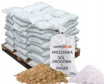 Mieszanka Sól Drogowa +Piasek Do Posypywania 1tona