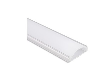 Profil gięty do LED z anodowanego aluminium 2metry z kloszem i akcesoriami