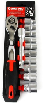 НАБОР ТОРЦЕВЫХ КЛЮЧЕЙ 1/2, 12 шт. трещотка