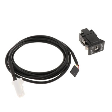 Przełącznik samochodowy AUX + kabel AUX do