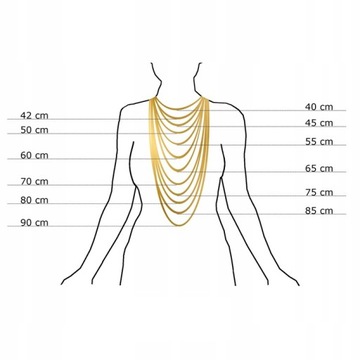 ZŁOTY ŁAŃCUSZEK ZE STALI CHIRURGICZNEJ 18K NASZYJNIK SZKAPLERZ + DEDYKACJA