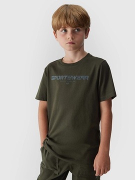 KOSZULKA CHŁOPIĘCA 4F T-SHIRT BAWEŁNA 128
