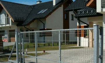 Ogrodzenie panelowe panel systemowy grafit 1,64m+20x246cm