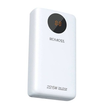 ROMOSS FAST USB POWERBANK ДЛЯ ТЕЛЕФОНА 10000 МАЧ USB-C 2X USB-A QC PD 22,5 Вт