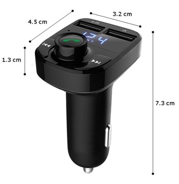 Transmiter FM Bluetooth ładowarka samochodowa USB