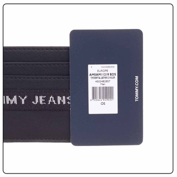 TOMMY HILFIGER CARDHOLDER MĘSKI TJM ESSENTIAL LEATHER CC HOLDER CZARNY