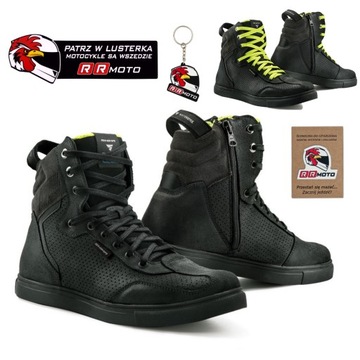 Buty trampki MOTOCYKLOWE skórzane SHIMA REBEL WP