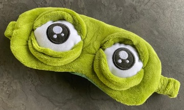 МАСКА ДЛЯ СПЯНИЯ ДЛЯ ГЛАЗ РАССЛАБЛЕНИЕ лягушка OLDMAN FROG НА Резинка