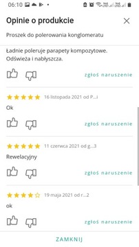 zestaw do polerowania KONGLOMERATU plus gratis