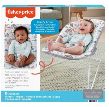 Leżaczek-bujaczek Tęcza Fisher Price