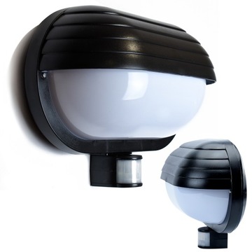 KINKIET LAMPA LED ELEWACYJNA OZDOBNA ZEWNETRZNA E27 Z CZUJNIKIEM RUCHU IP65