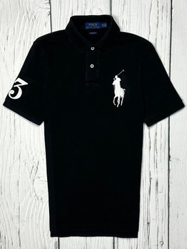 POLO RALPH LAUREN Koszulka Polo Męska Custom Fit Logowana r. XS