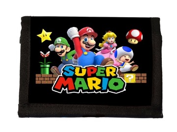 Portfel SUPER MARIO BROS game materiałowy Sportowy