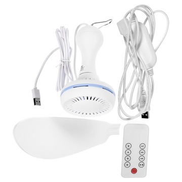 Шестилистный потолочный вентилятор Портативный подвесной USB-порт для общежития