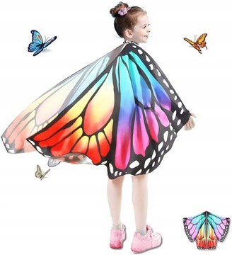 CZARODZIEJKA MOTYL MOTYLEK strój WRÓŻKA skrzydła