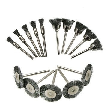 SZCZOTKI METALOWE NA WKRĘTARKĘ WIERTARKE DRUCIANE