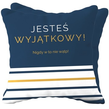 PODUSZKA NA PREZENT DLA FACETA DLA TATY DZIADKA 40X40 PREZENT MIX NAPISÓW