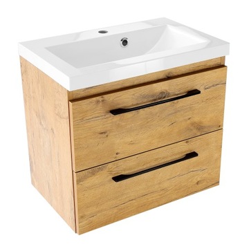 Szafka łazienkowa z umywalką konglomerat loft 60cm