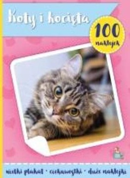 100 NAKLEJEK Z PLAKATEM. KOTY I KOTKI
