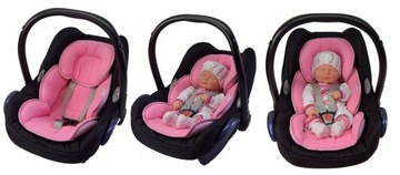 Вставка поддерживает правильное положение в сиденье коляски, двусторонняя, толстая.