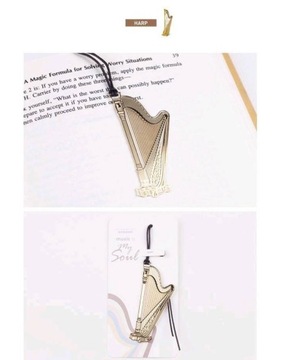 Закладка металлическая - Арфа