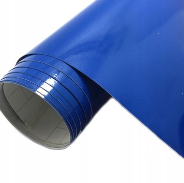 САМОКЛЕЯЩАЯСЯ ПЛЕНКА ДЛЯ АВТОМОБИЛЯ, ТЕМНО-СИНЯЯ ГЛЯНЦЕВАЯ, HQ, 200см