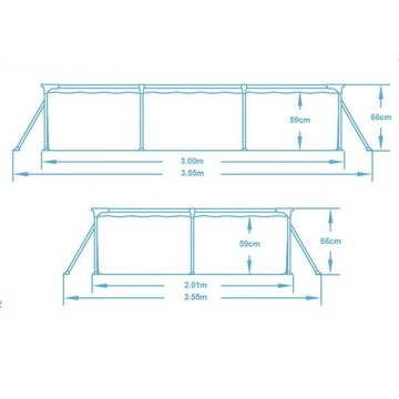 Каркасный САДОВЫЙ БАССЕЙН ДЛЯ САДА 300х201х66см BESTWAY SET 16в1