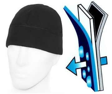 Czapka Wojskowa Polar WindBlocker Texar Black L/XL